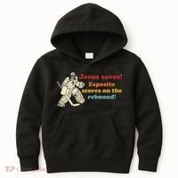 Jesus Saves Esposito Scores On The Rebound Kids Hoodie thumb 0