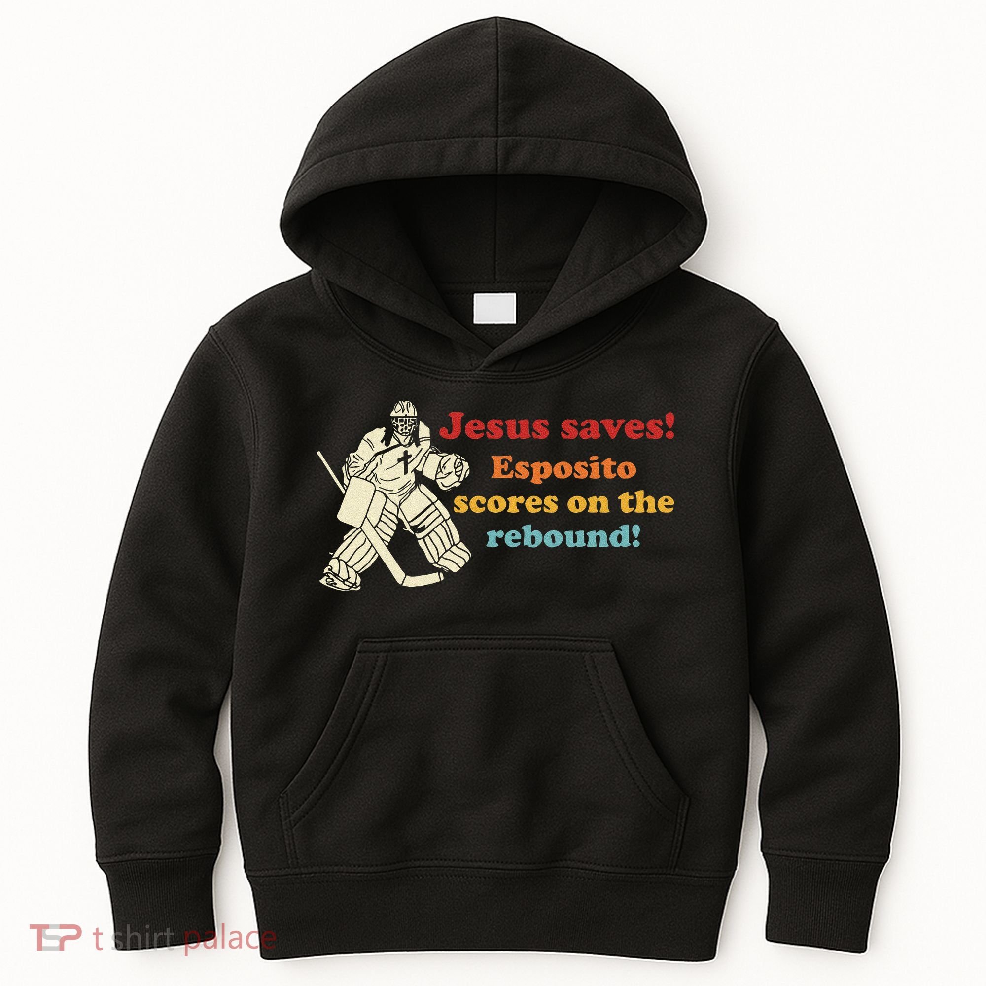Jesus Saves Esposito Scores On The Rebound Kids Hoodie