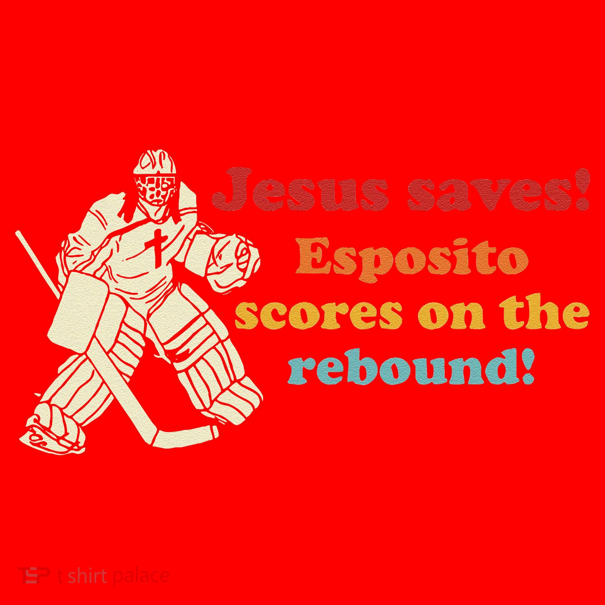 Jesus Saves Esposito Scores On The Rebound Santa Hat