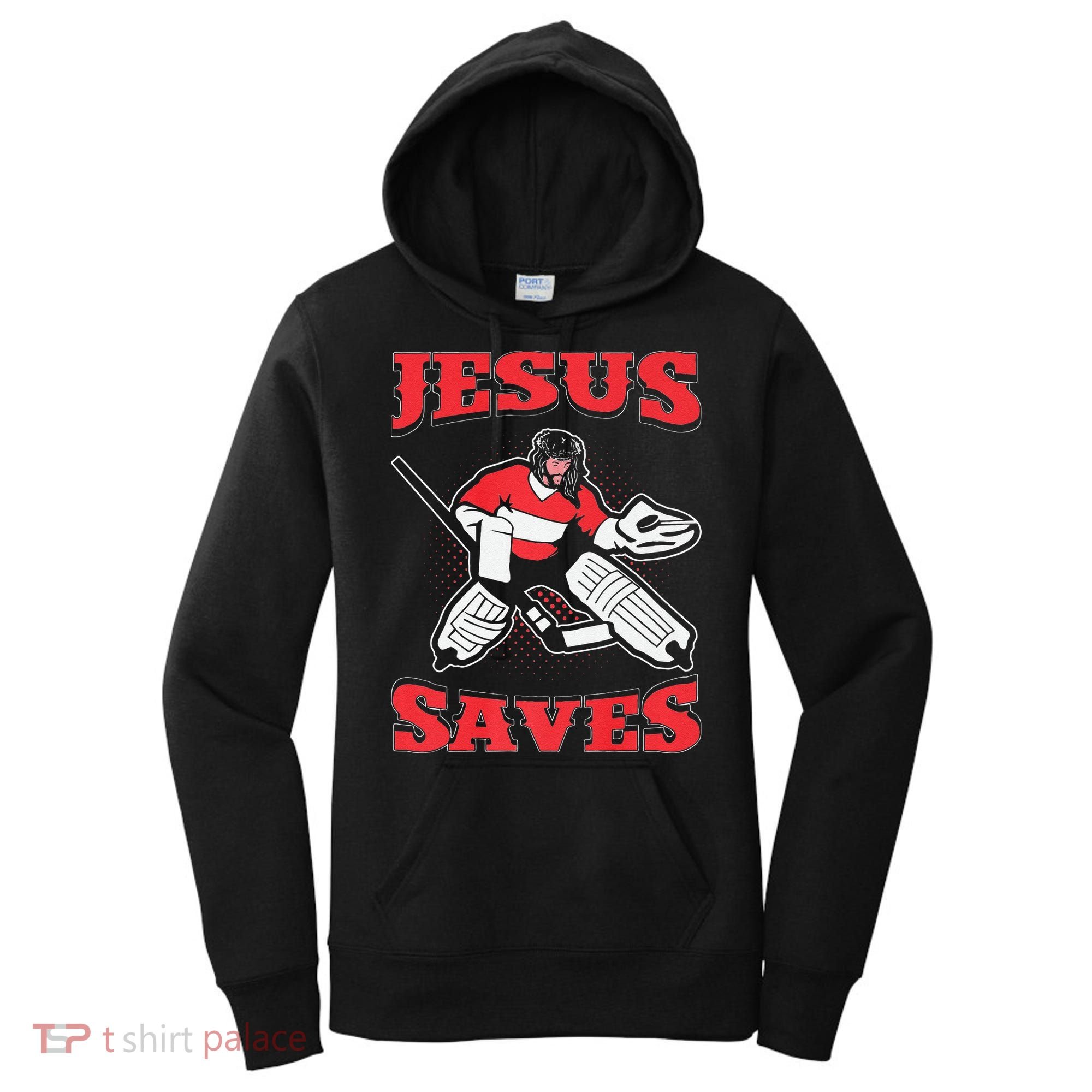 Jesus Saves Funny Hockey 10402 Women's Hoodie