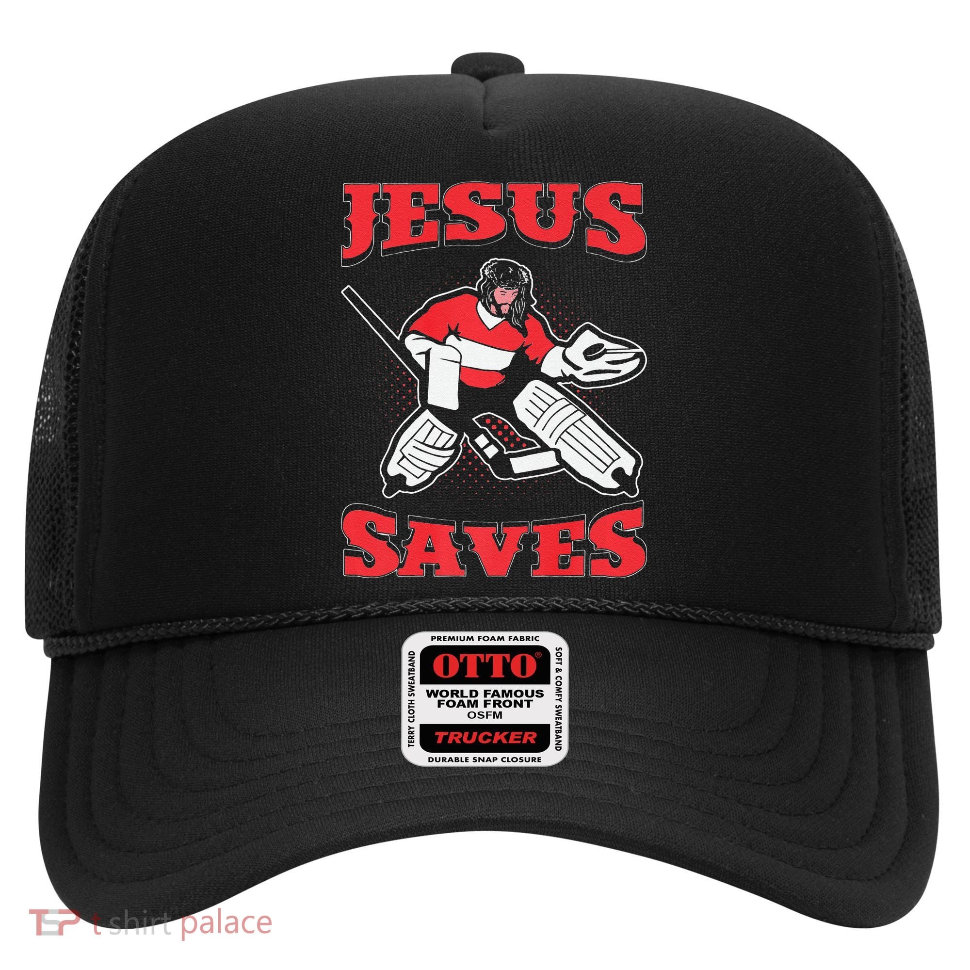 Jesus Saves Funny Hockey 10402 Hat