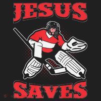 Jesus Saves Funny Hockey 10402 Hat thumb 2