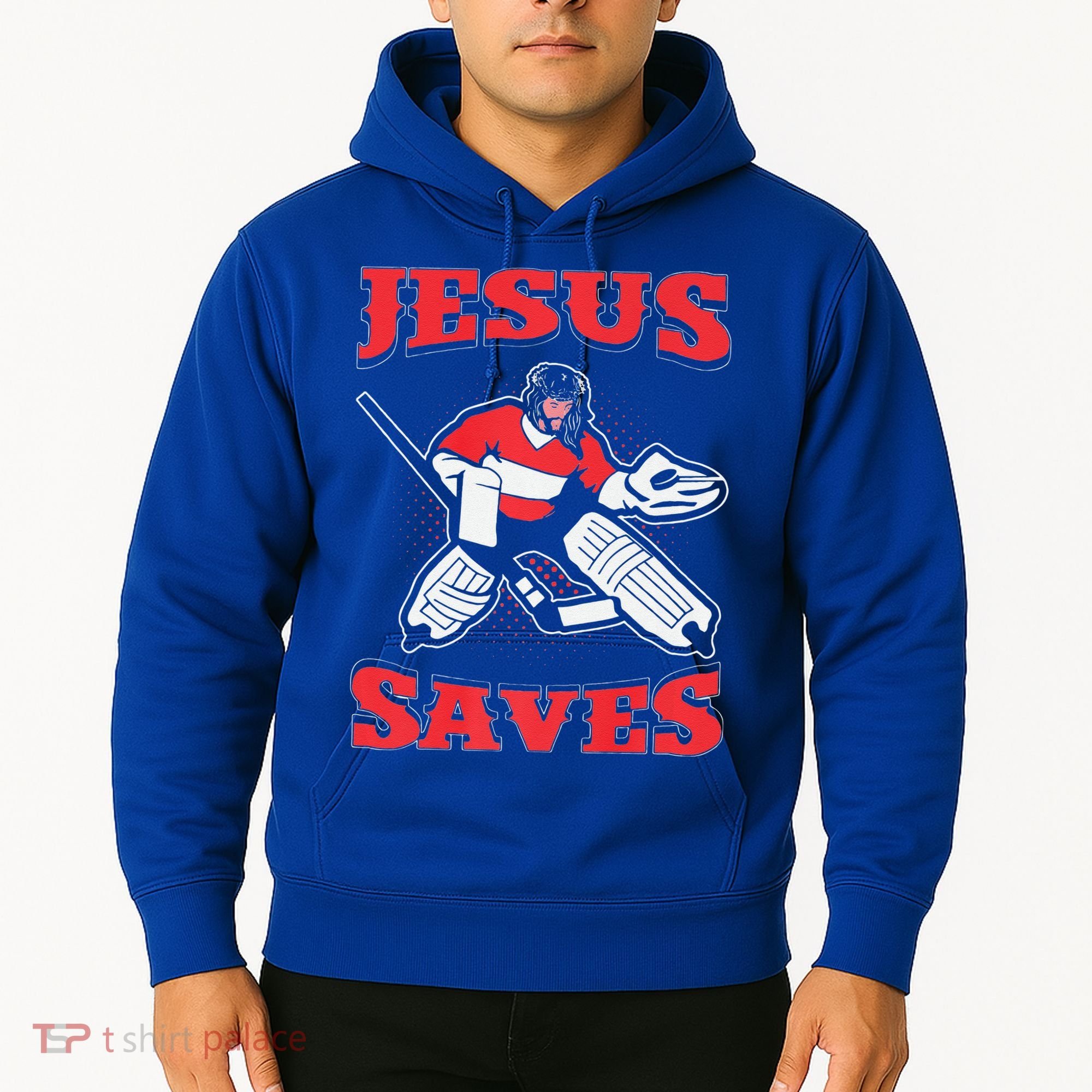 Jesus Saves Funny Hockey 10402 Hoodie