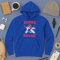 Jesus Saves Funny Hockey 10402 Hoodie thumb 3