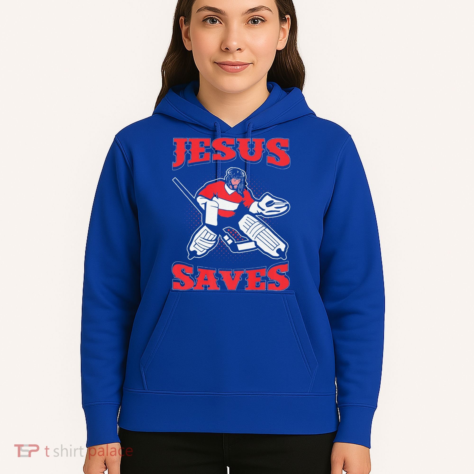 Jesus Saves Funny Hockey 10402 Hoodie