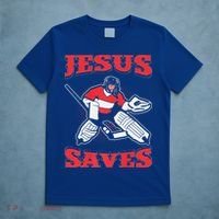 Jesus Saves Funny Hockey 10402 T-Shirt thumb 5