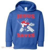 Jesus Saves Funny Hockey 10402 Toddler Hoodie thumb 0