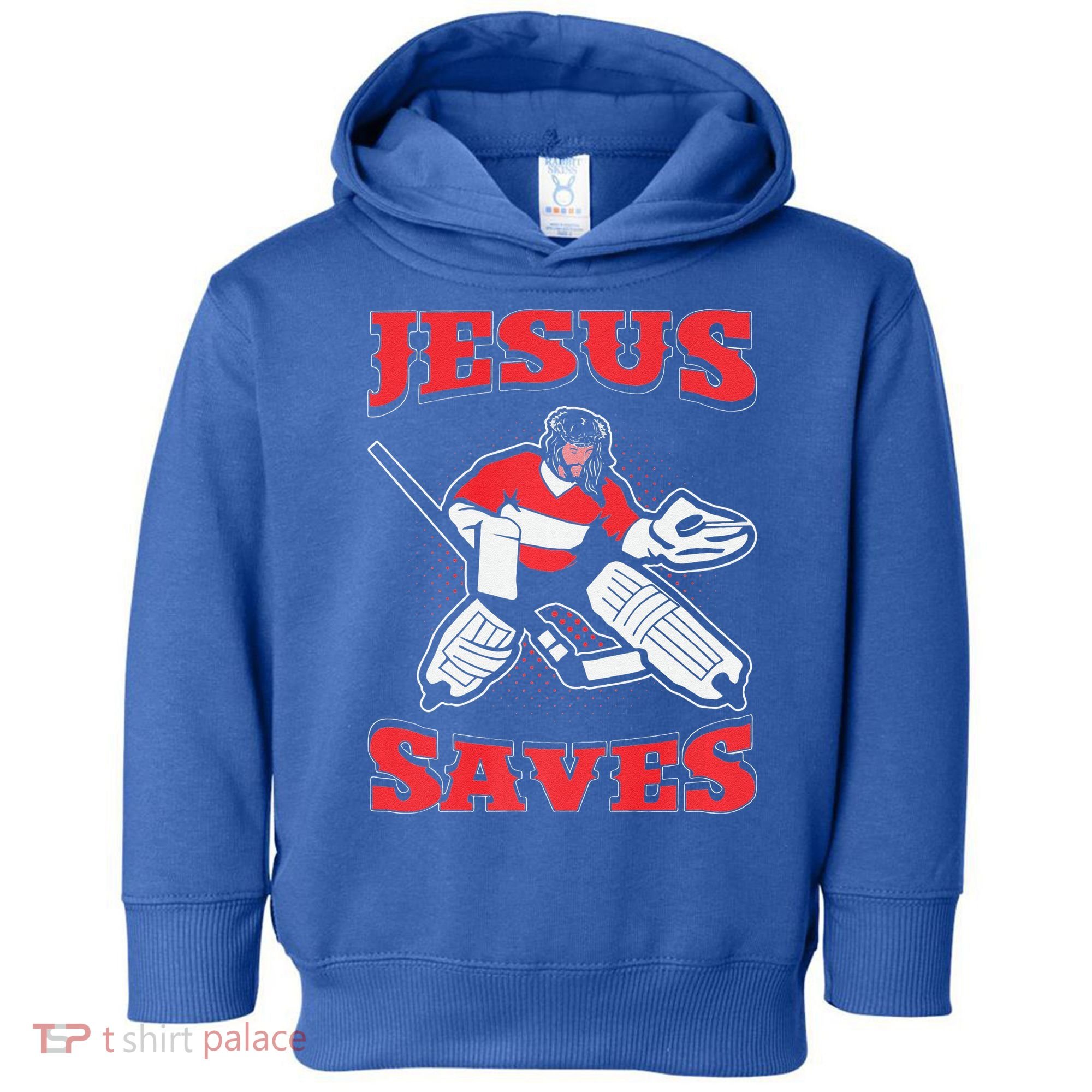 Jesus Saves Funny Hockey 10402 Toddler Hoodie