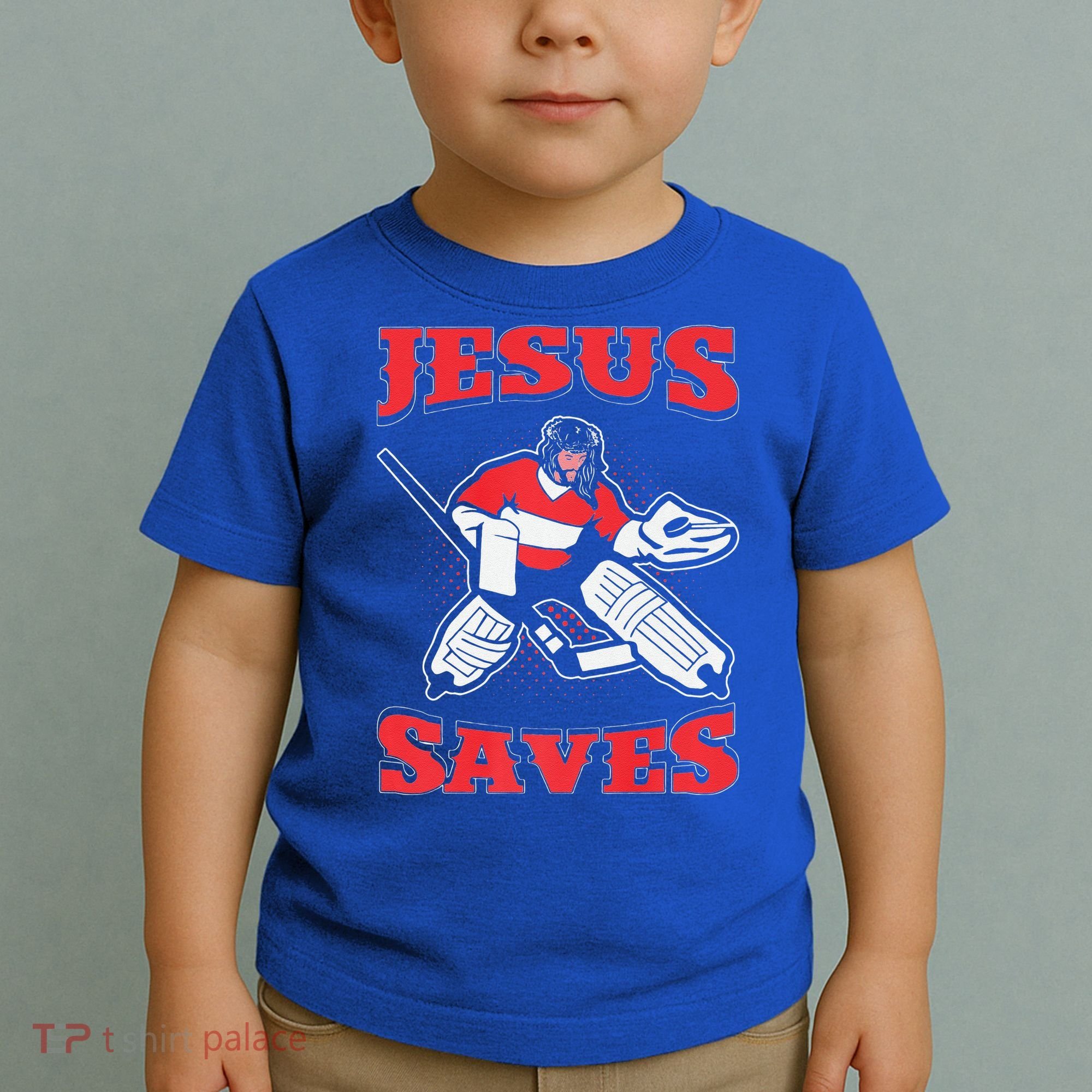 Jesus Saves Funny Hockey 10402 Toddler T-Shirt