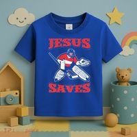 Jesus Saves Funny Hockey 10402 Toddler T-Shirt thumb 3