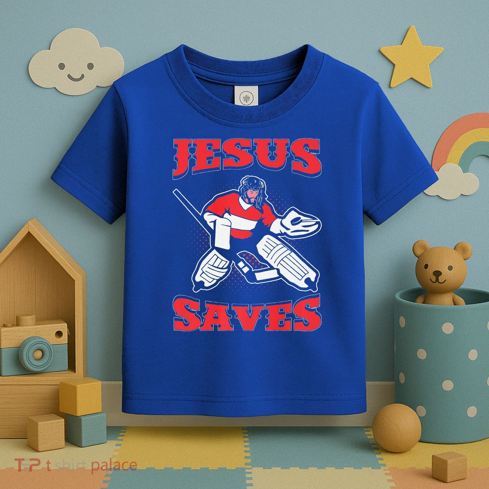 Jesus Saves Funny Hockey 10402 Toddler T-Shirt