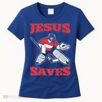 Jesus Saves Funny Hockey 10402 Women's T-Shirt thumb 0