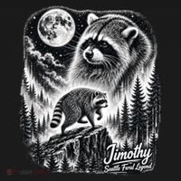 Jimothy Seattle Feral Legend Raccoon Funny Sweatshirt thumb 3