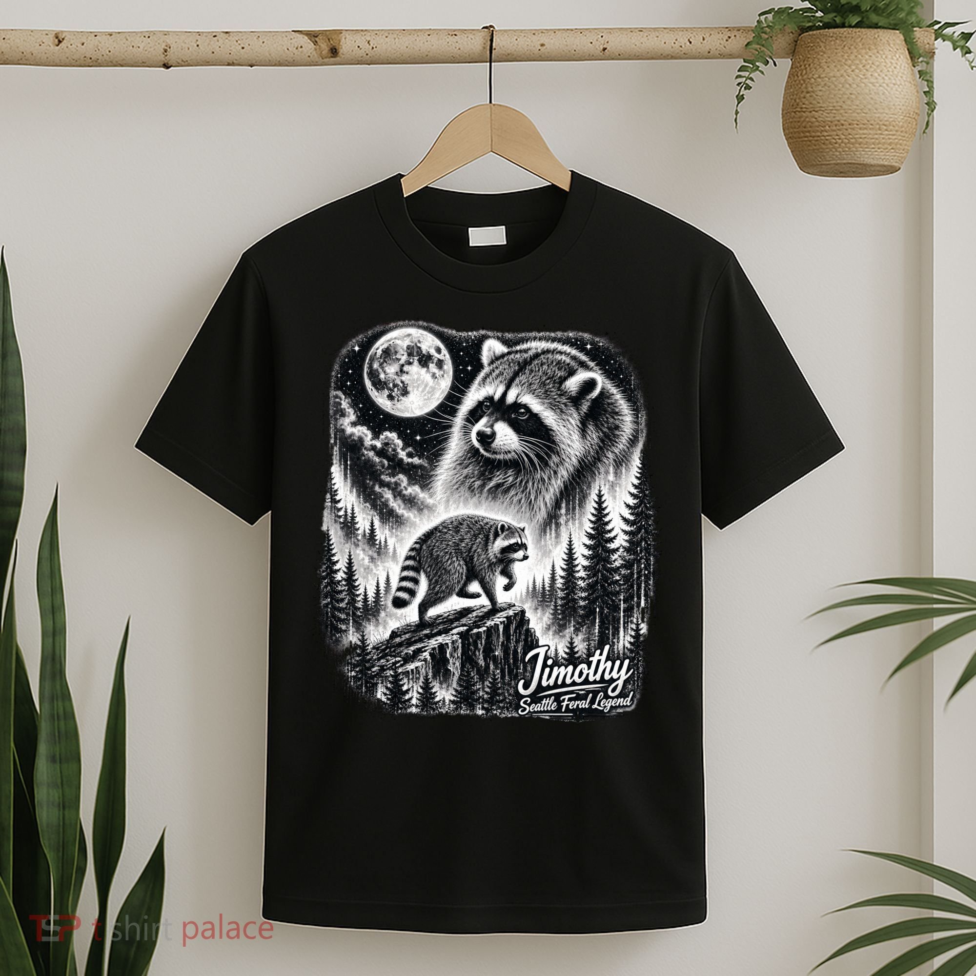 Jimothy Seattle Feral Legend Raccoon Funny T-Shirt