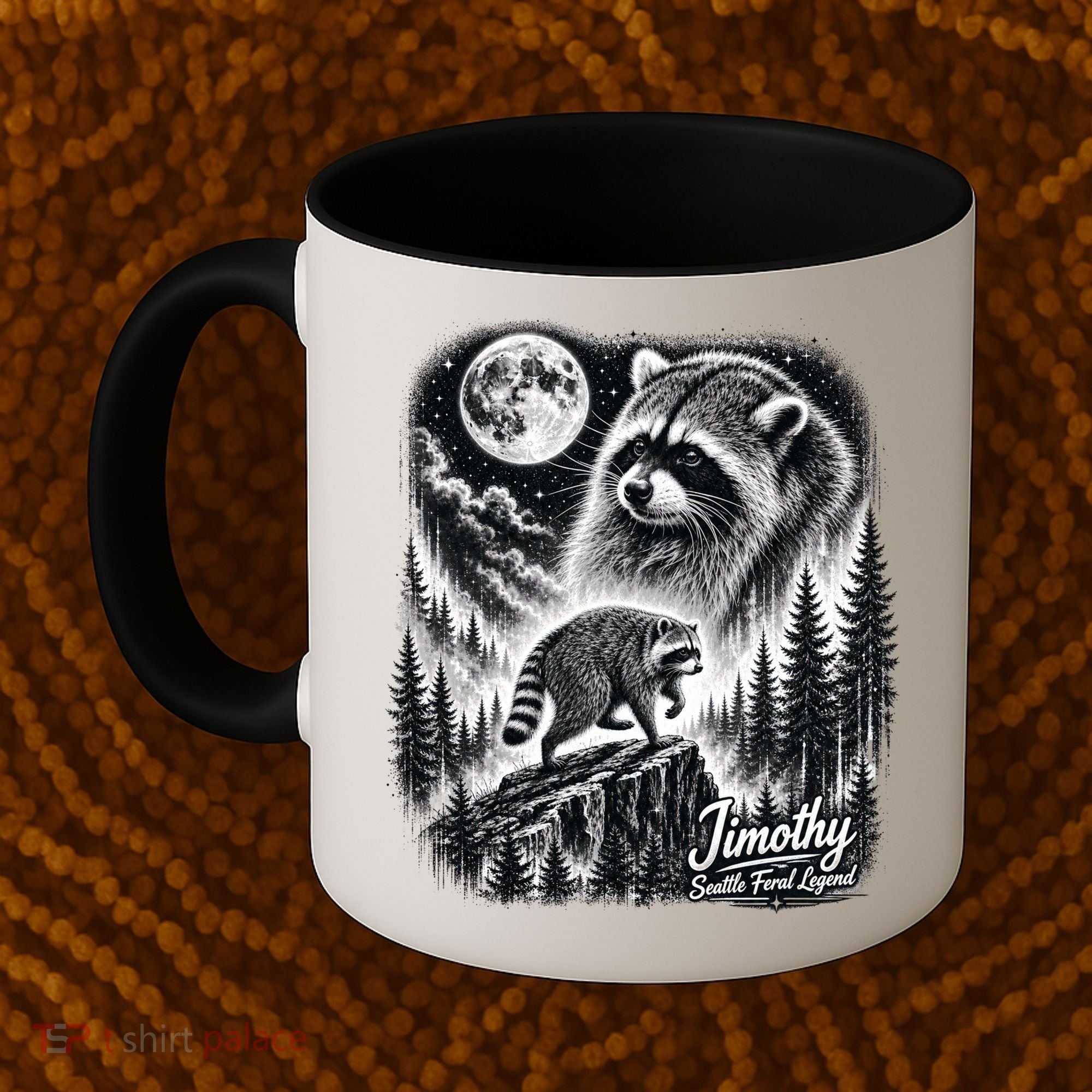 Jimothy Seattle Feral Legend Raccoon Funny Coffee Mug