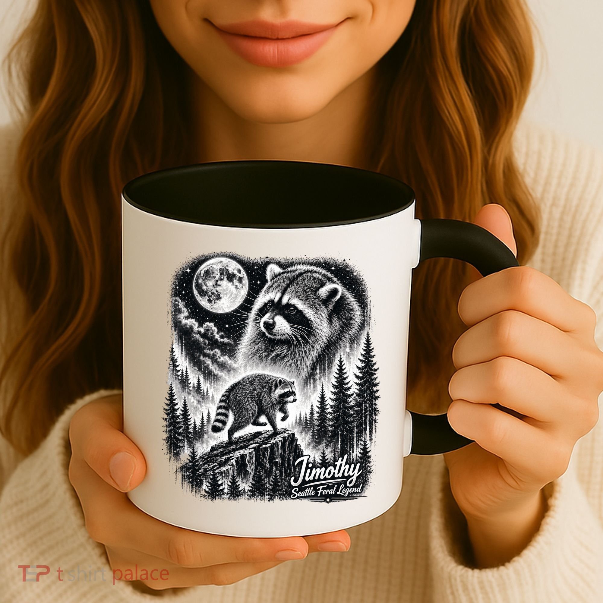 Jimothy Seattle Feral Legend Raccoon Funny Coffee Mug
