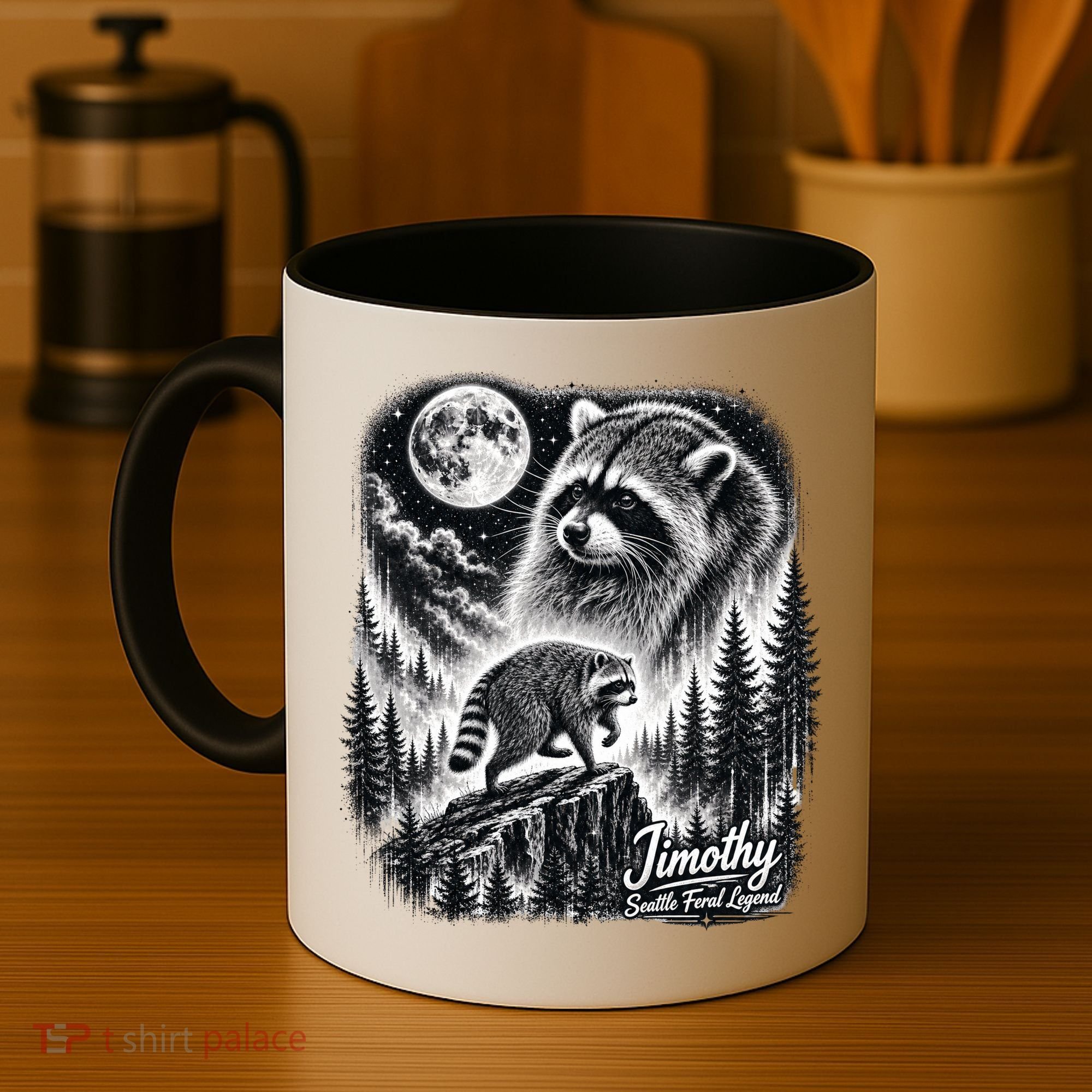 Jimothy Seattle Feral Legend Raccoon Funny Coffee Mug