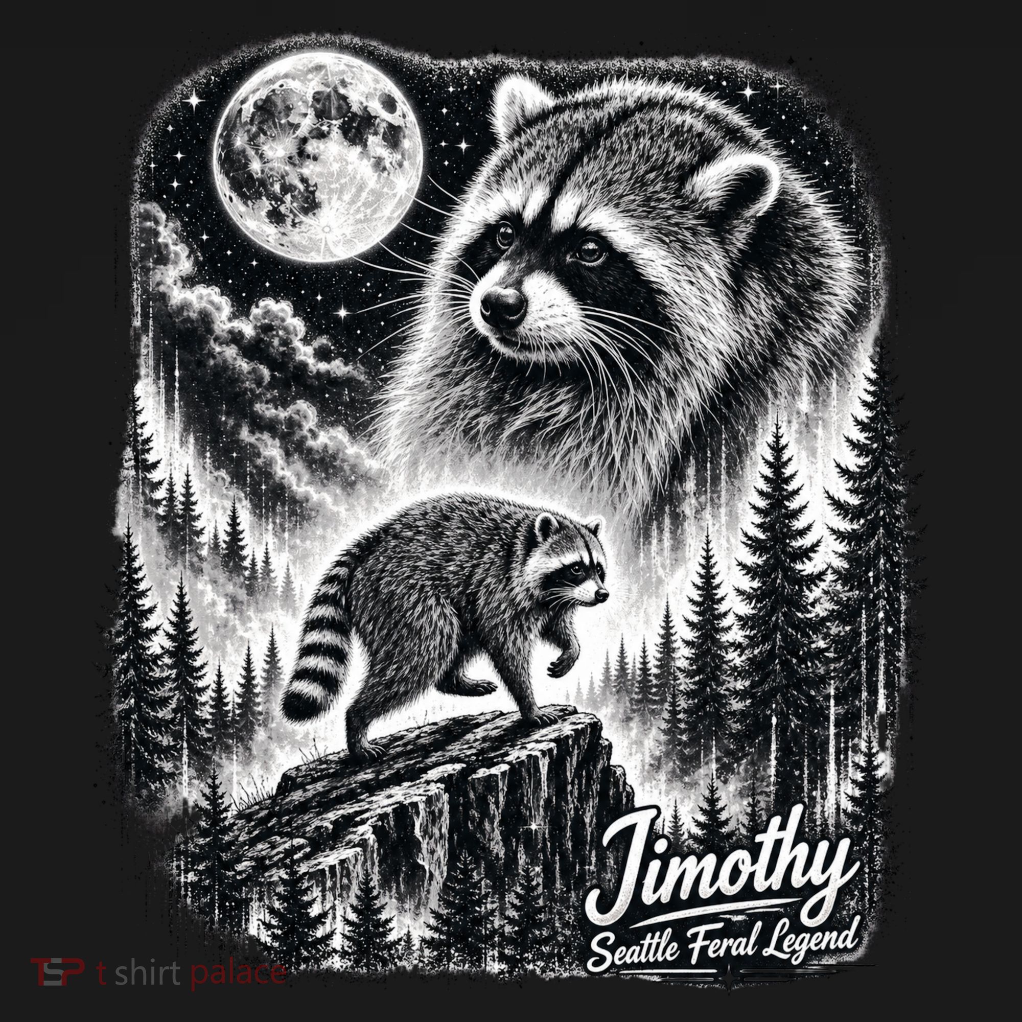 Jimothy Seattle Feral Legend Raccoon Funny Coaster
