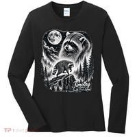 Jimothy Seattle Feral Legend Raccoon Funny Women's Long Sleeve Shirt thumb 0