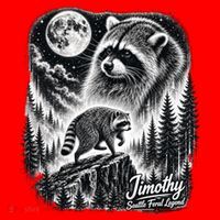 Jimothy Seattle Feral Legend Raccoon Funny Santa Hat thumb 1
