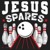 Jesus Spares Funny Christian Bowling Women's Sweatshirt thumb 2