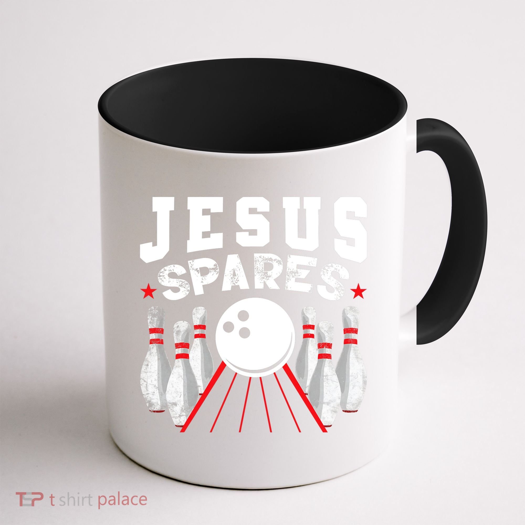 Jesus Spares Funny Christian Bowling Coffee Mug