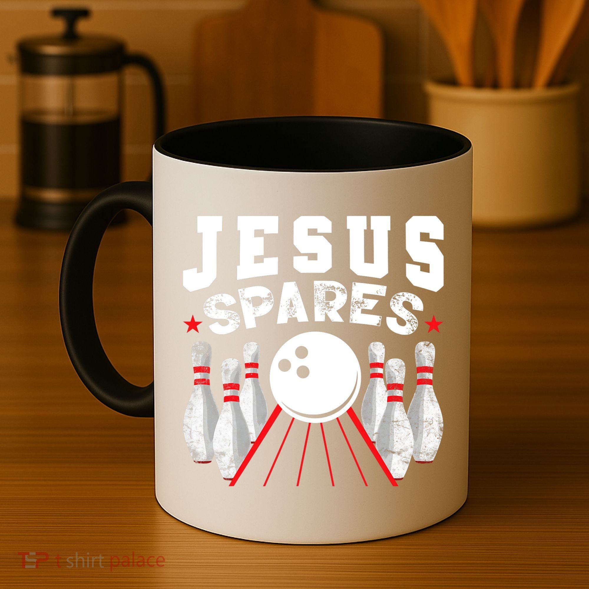 Jesus Spares Funny Christian Bowling Coffee Mug