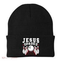 Jesus Spares Funny Christian Bowling Beanie thumb 0