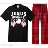 Jesus Spares Funny Christian Bowling Pajama Set thumb 0