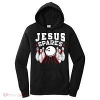 Jesus Spares Funny Christian Bowling Women's Hoodie thumb 0