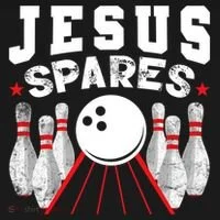 Jesus Spares Funny Christian Bowling Women's Hoodie thumb 2