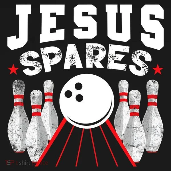 Jesus Spares Funny Christian Bowling Women's Hoodie