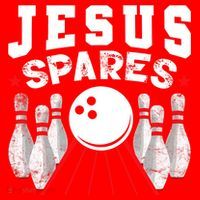 Jesus Spares Funny Christian Bowling Santa Hat thumb 1