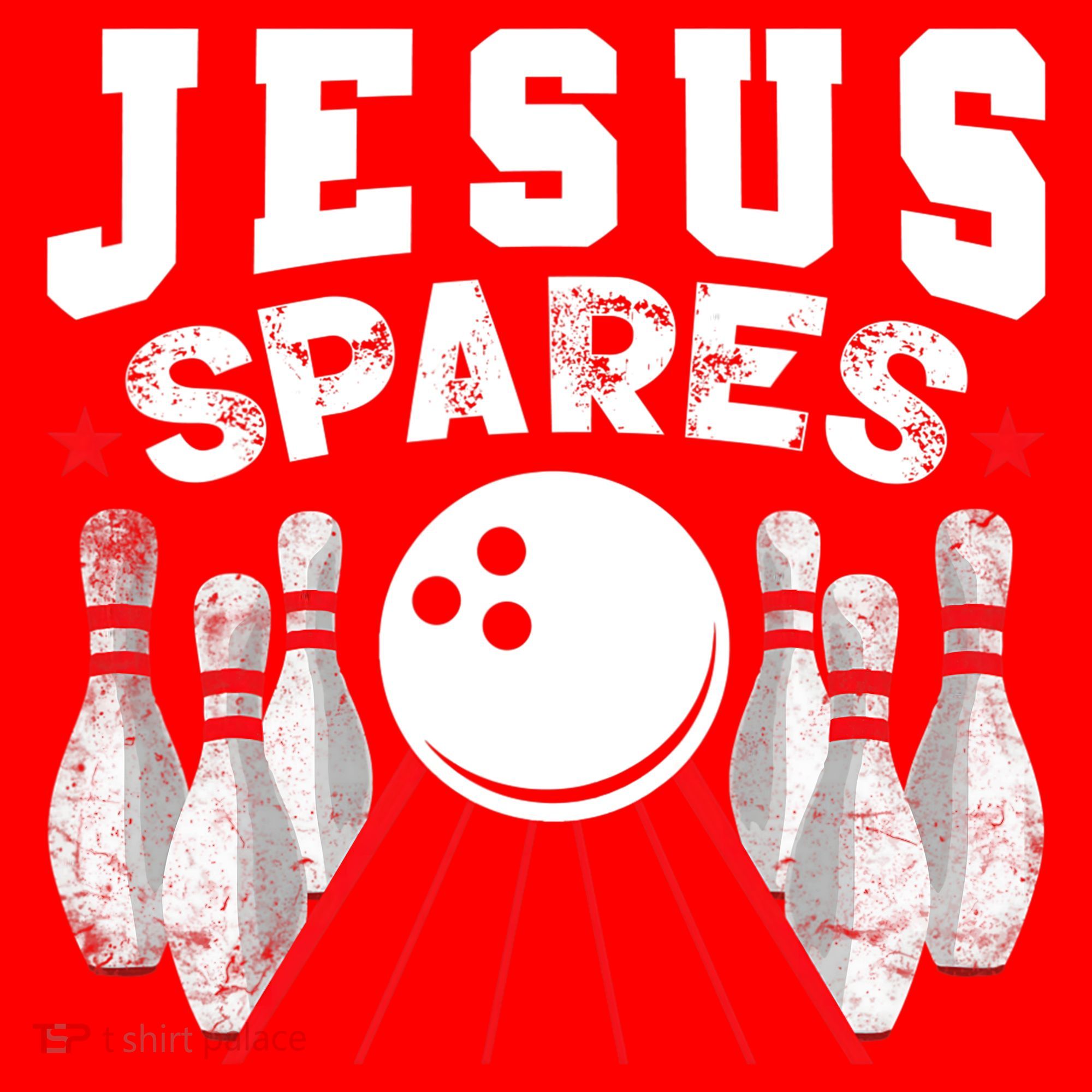 Jesus Spares Funny Christian Bowling Santa Hat