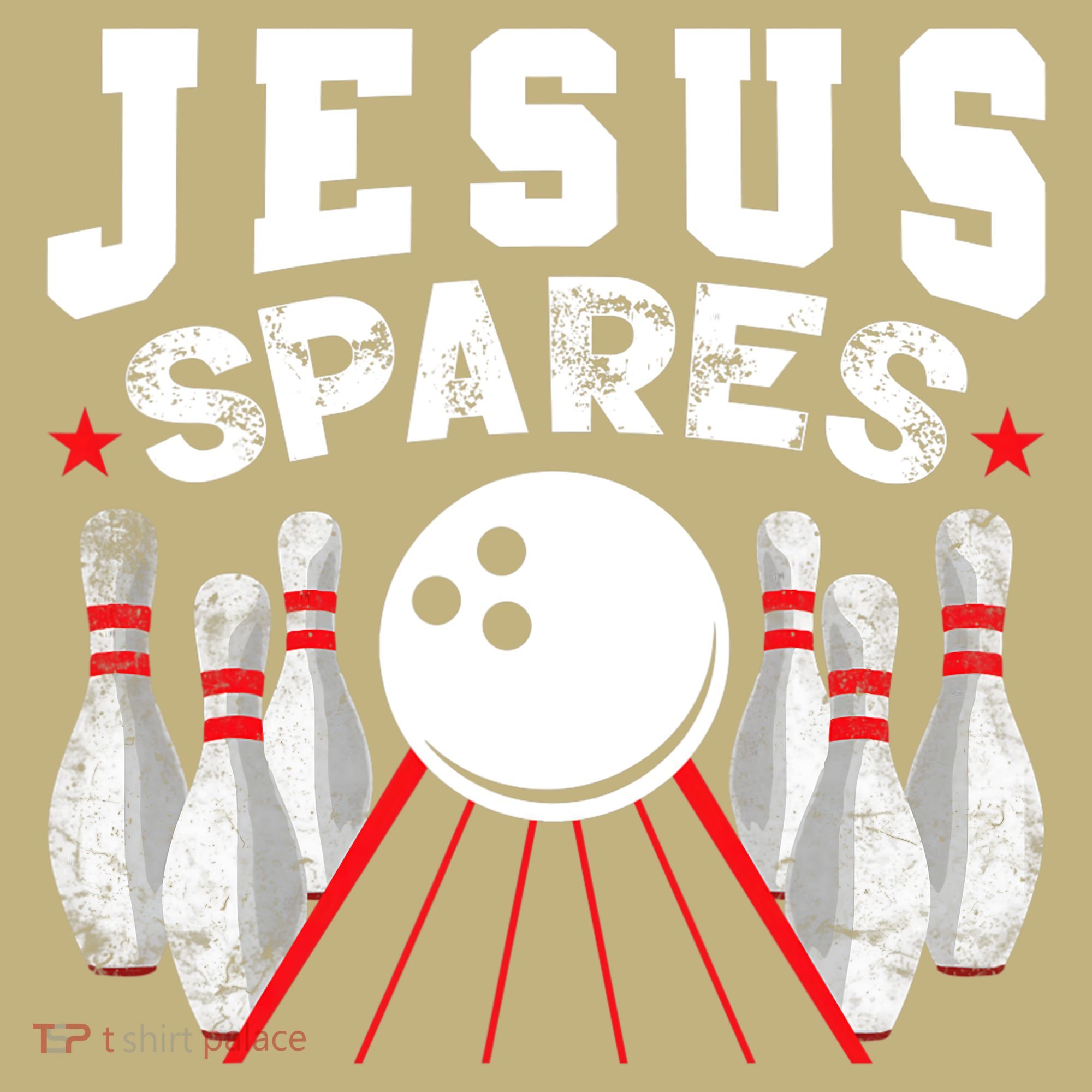Jesus Spares Funny Christian Bowling Kids T-Shirt