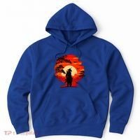 Japanese Samurai Fighter Martial Arts Retro Sunset Hoodie thumb 0