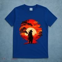 Japanese Samurai Fighter Martial Arts Retro Sunset T-Shirt thumb 5