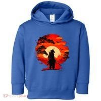 Japanese Samurai Fighter Martial Arts Retro Sunset Toddler Hoodie thumb 0
