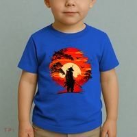 Japanese Samurai Fighter Martial Arts Retro Sunset Toddler T-Shirt thumb 2