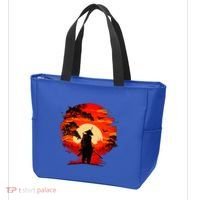 Japanese Samurai Fighter Martial Arts Retro Sunset Tote Bag thumb 3