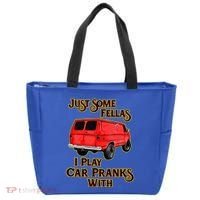 Just Some Fellas I Play Car Pranks With Tote Bag thumb 0