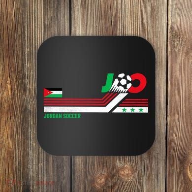 Jordan Soccer Flag And Stripes Coaster