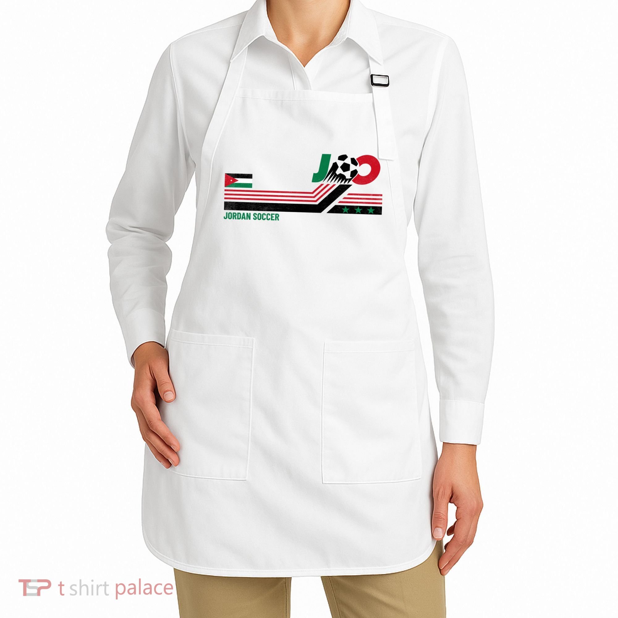 Jordan Soccer Flag And Stripes Apron