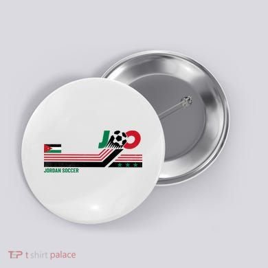 Jordan Soccer Flag And Stripes Button