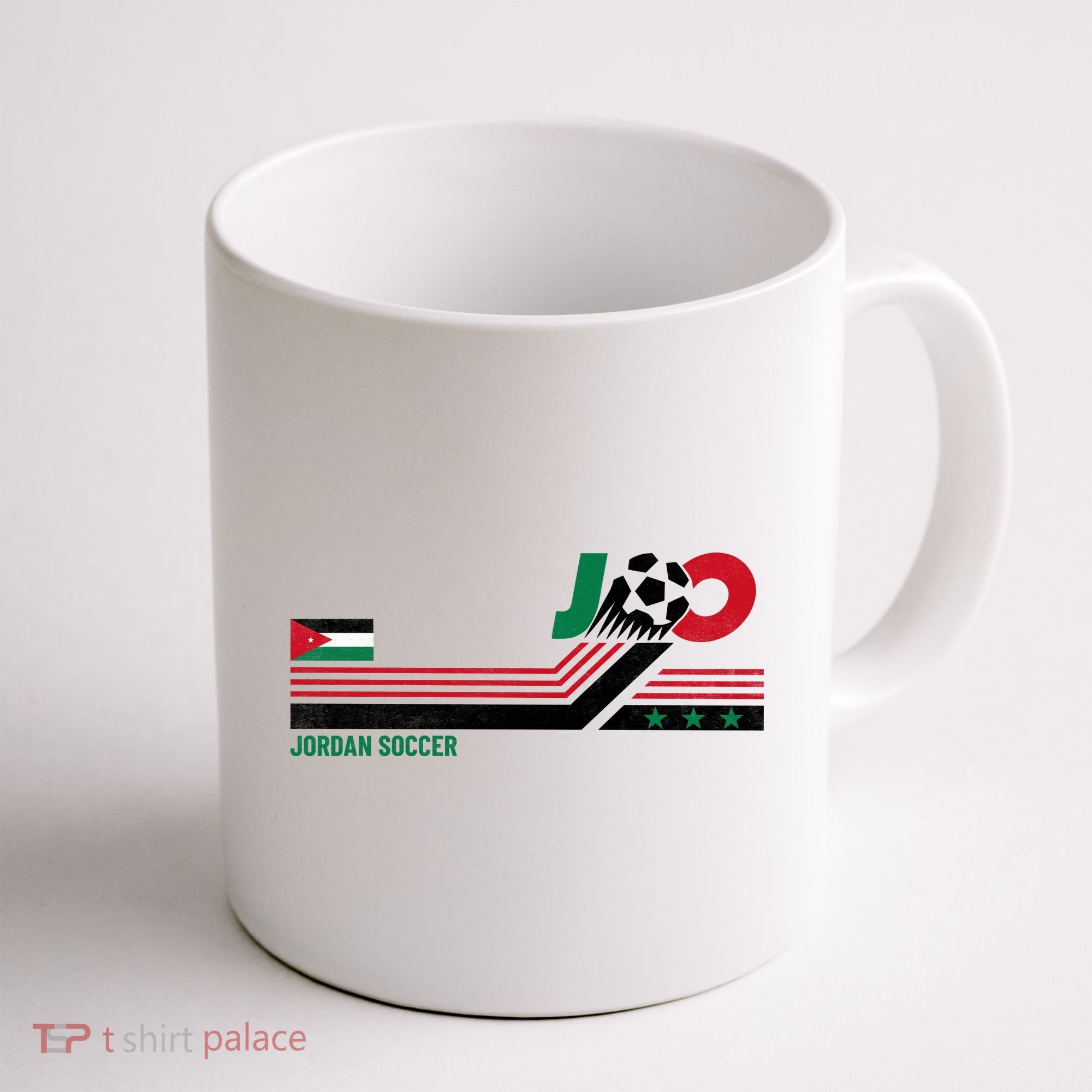 Jordan Soccer Flag And Stripes Coffee Mug