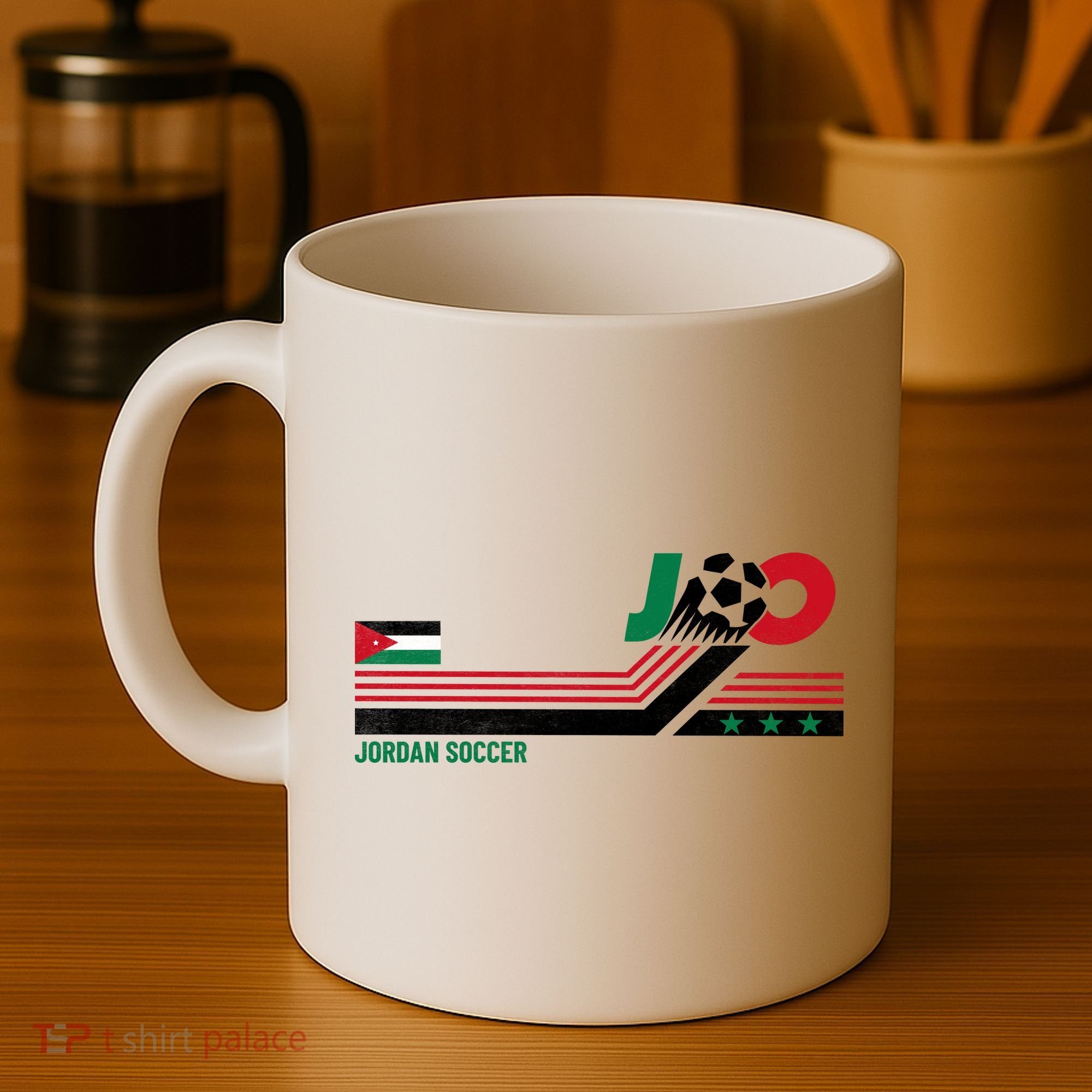 Jordan Soccer Flag And Stripes Coffee Mug