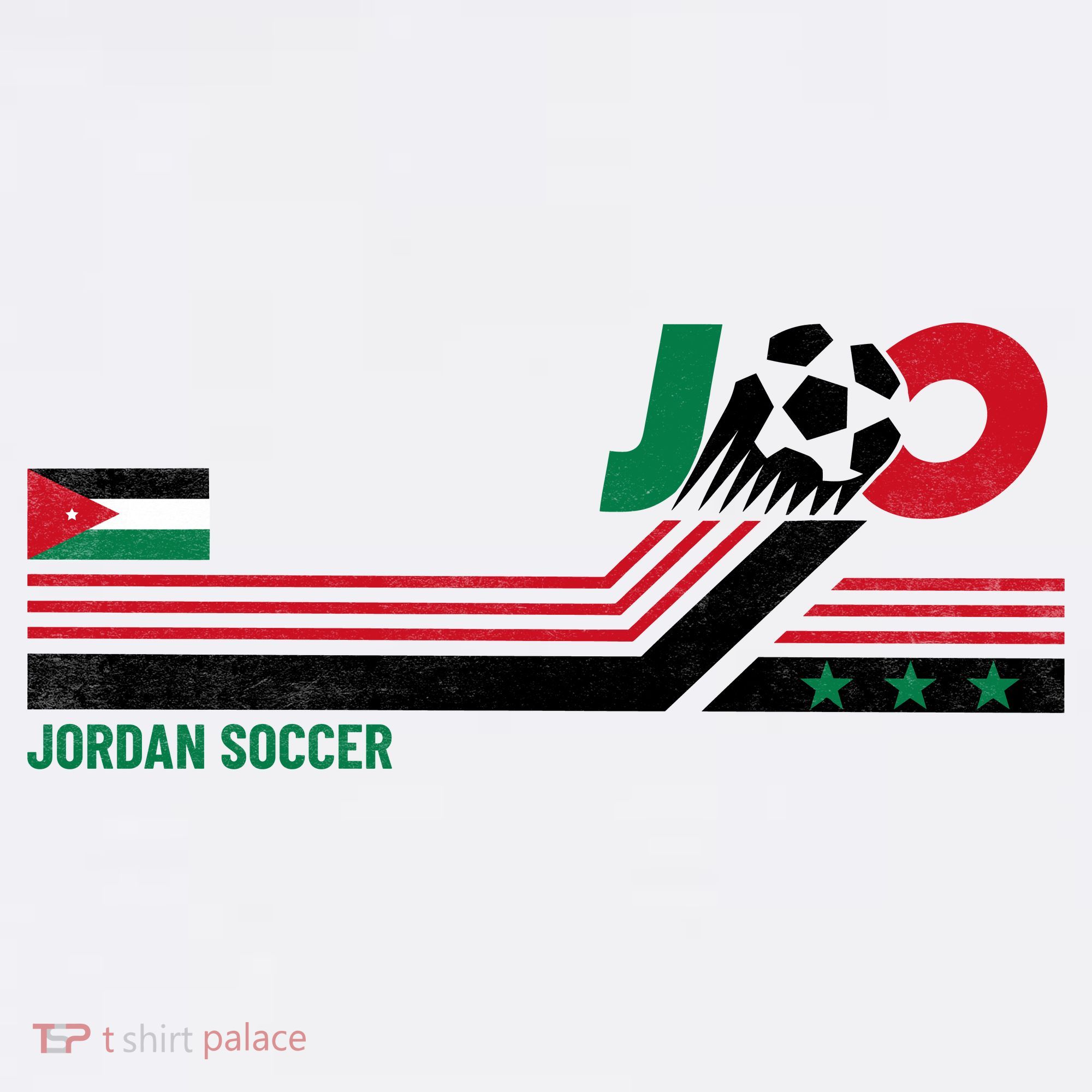 Jordan Soccer Flag And Stripes Polo