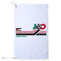 Jordan Soccer Flag And Stripes Golf Towel thumb 0