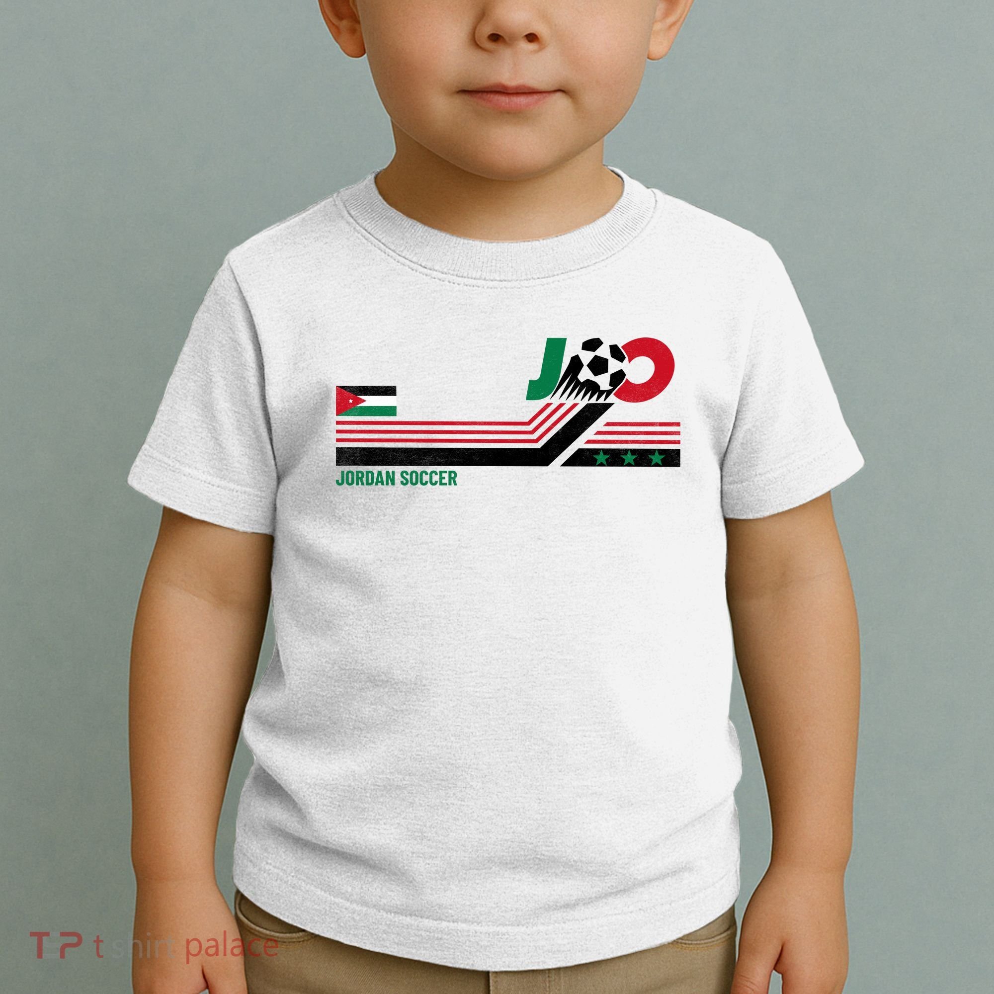 Jordan Soccer Flag And Stripes Toddler T-Shirt
