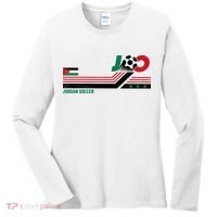 Jordan Soccer Flag And Stripes Women's Long Sleeve Shirt thumb 0